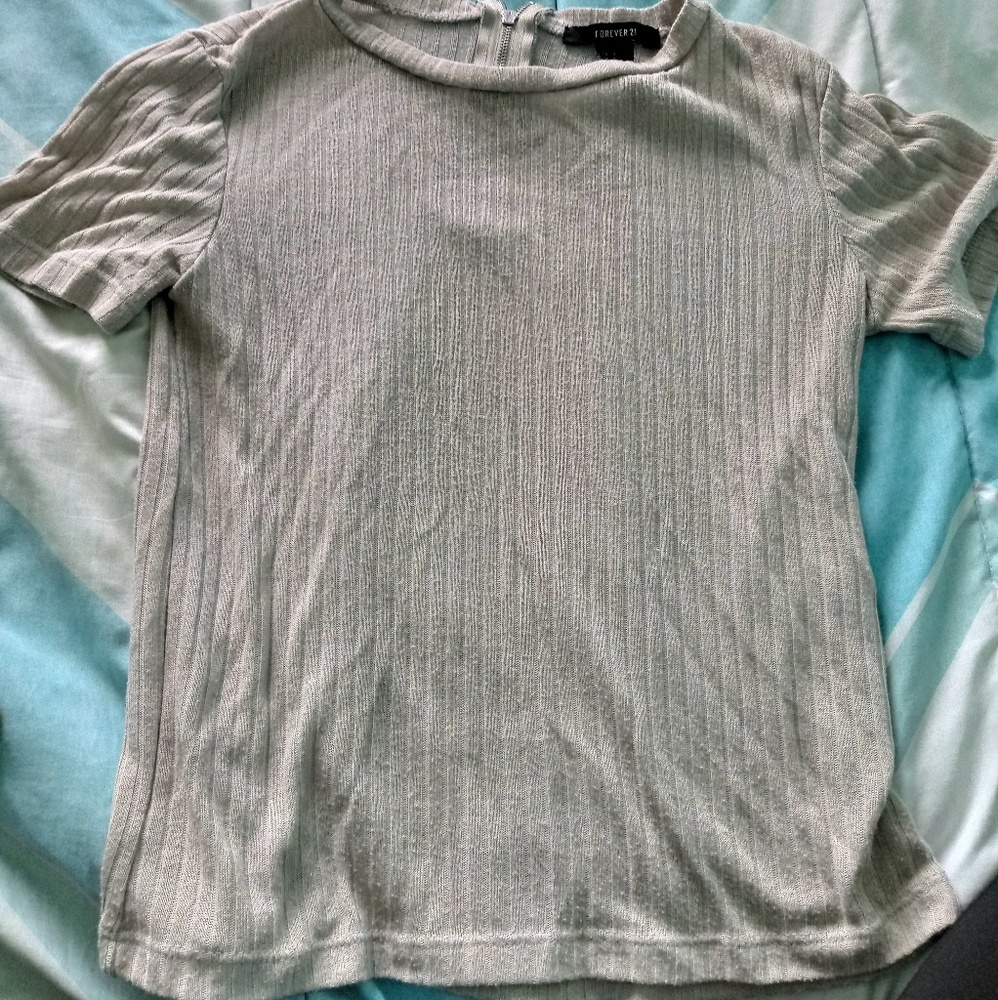 Beige f21 shirt